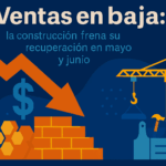 Ventas de materiales para la construcción en baja en mayo y junio 2025