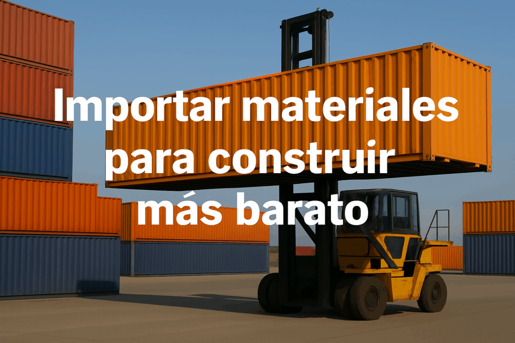 Importar materiales de construcción desde China para reducir costos