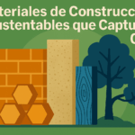 materiales de construcción sustentables que capturan CO₂