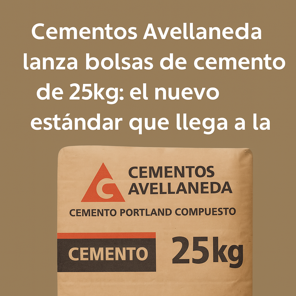 cemento en bolsas de 25kg
