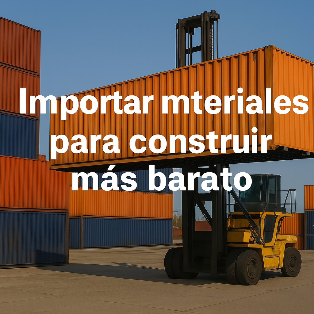 Importar materiales de construcción desde China para reducir costos