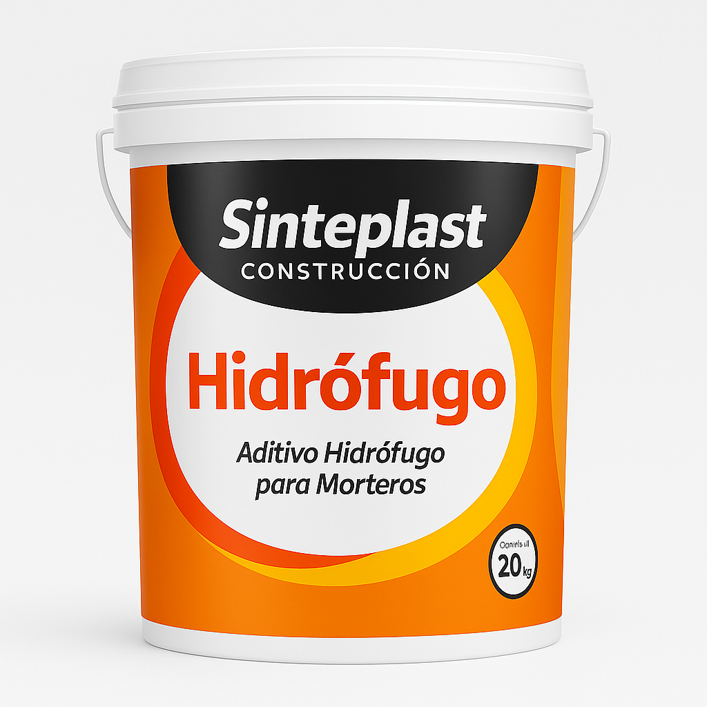 Hidrófugo Sinteplast 20 kg en balde para morteros, disponible en Vialero Preguntar a ChatGPT