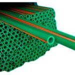 Detalle de caño plástico para agua Ø40 mm