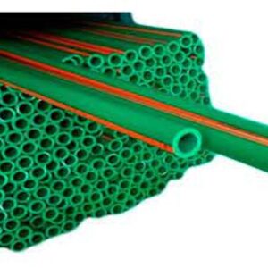 Corte transversal de caño plástico resistente