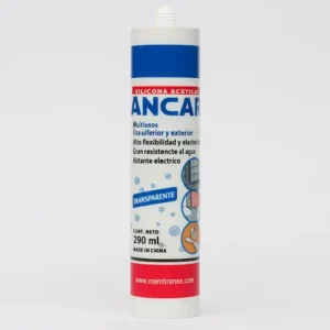 Botella de silicona acética transparente Ancar 280 ml