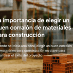 Corralón de materiales con stock disponible para construcción.