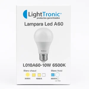 Lámpara LED Light Tronic 10W A60 luz fría
