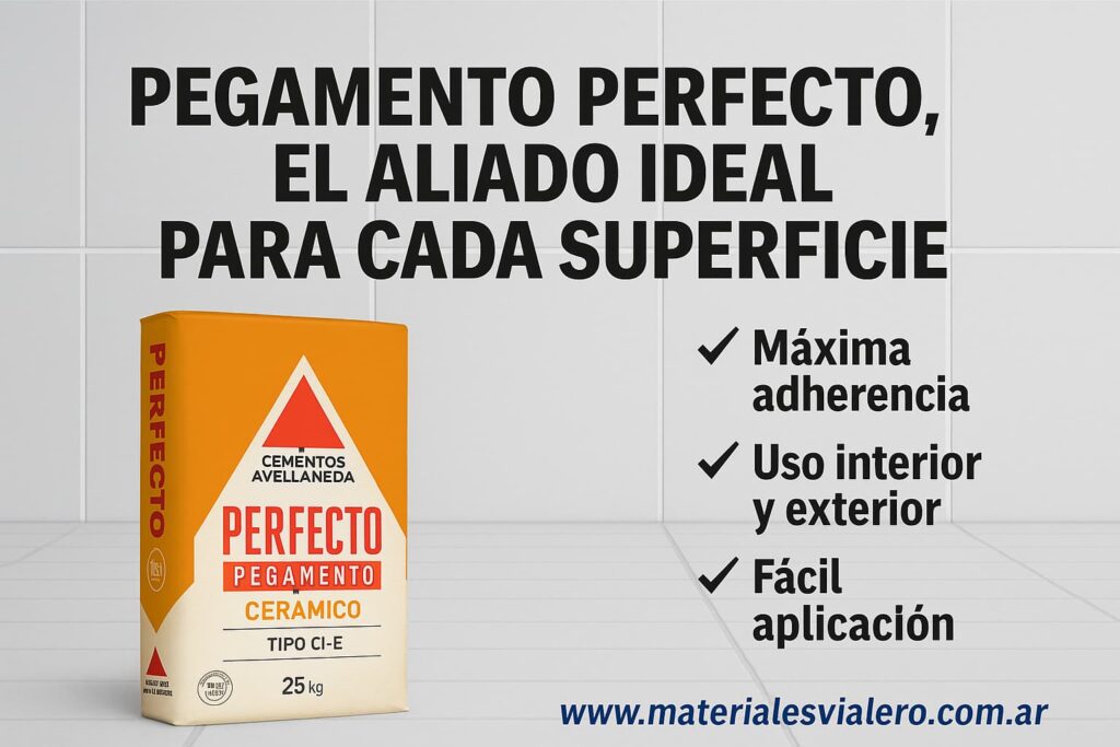 “Pegamento Perfecto Avellaneda para cerámicos en bolsa original”