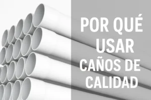 Caños PVC Ø110 mm para obras de desagüe – tubo rígido encastre junta de goma