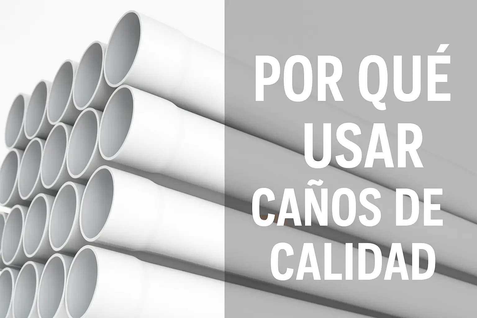 Caños PVC Ø110 mm para obras de desagüe – tubo rígido encastre junta de goma
