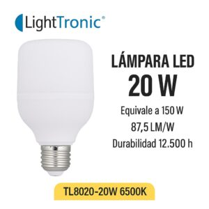 Lámpara LED Light Tronic Alta Potencia 20W