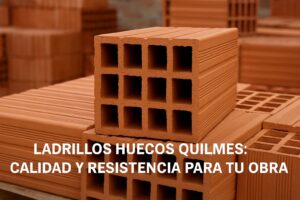 Ladrillos huecos Quilmes en corralón Vialero listos para obra