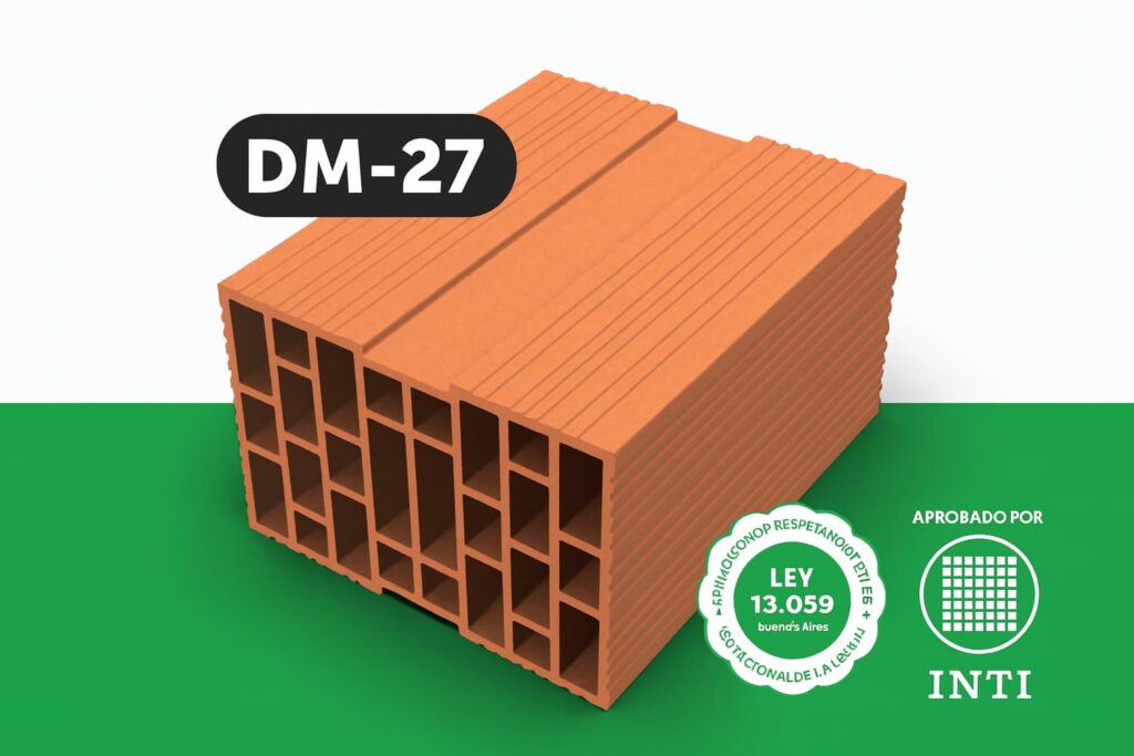 Ladrillos doble muro Cerámica Quilmes 27x18x33 en pallet
