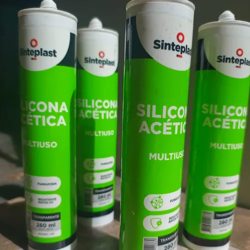 Silicona Acética Sinteplast sellador para cocinas y baños – cartucho 280 ml