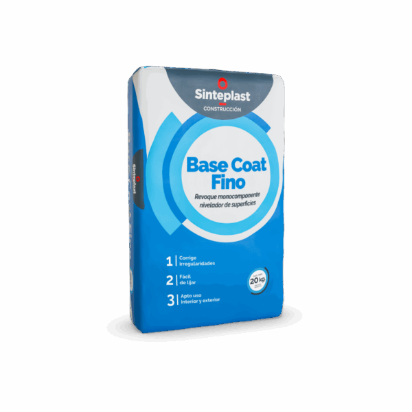 base coat revoque nivelador monocomponente para interiores y exteriores