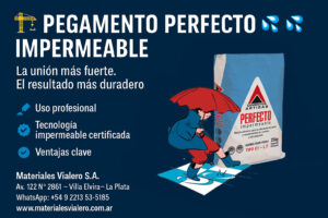 Colocación de porcelanatos con adhesivo impermeable Perfecto